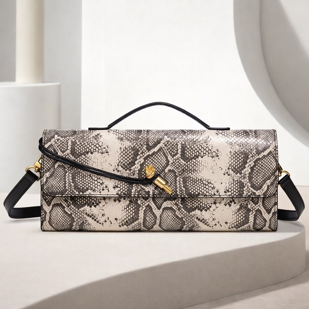 Python Print Statement Clutch Luxury Top-Handle Evening Bag